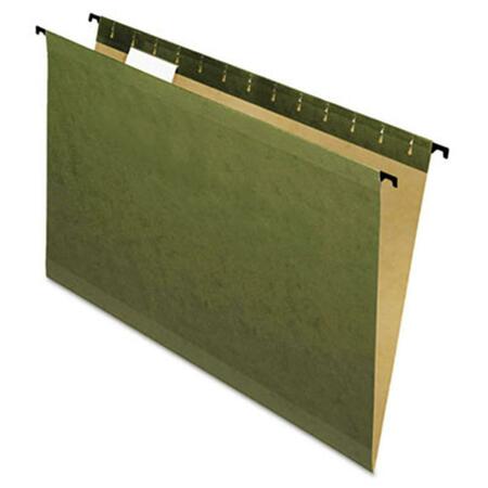 PENDAFLEX Poly Laminate Reinforced Hanging Folders- Legal Size - Green 615315